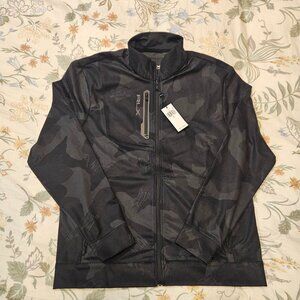 RLX Ralph Lauren Jacket Mens L Performance Black Camo Golf Full Zip MSRP $228